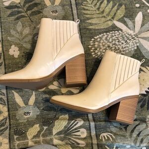 Soda Cream Heeled Ankle Boots